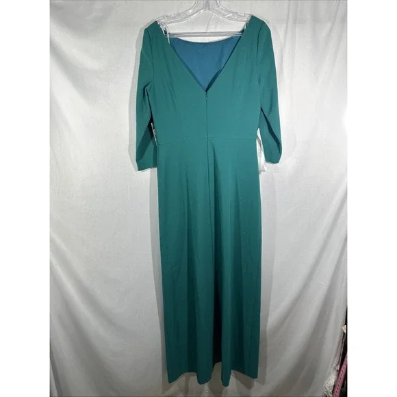 green emerald velvet dress Zapaka Women Mermaid Dark Green Formal Dress One Shoulder Pleated Long Party Dress, Dark Green / US22W